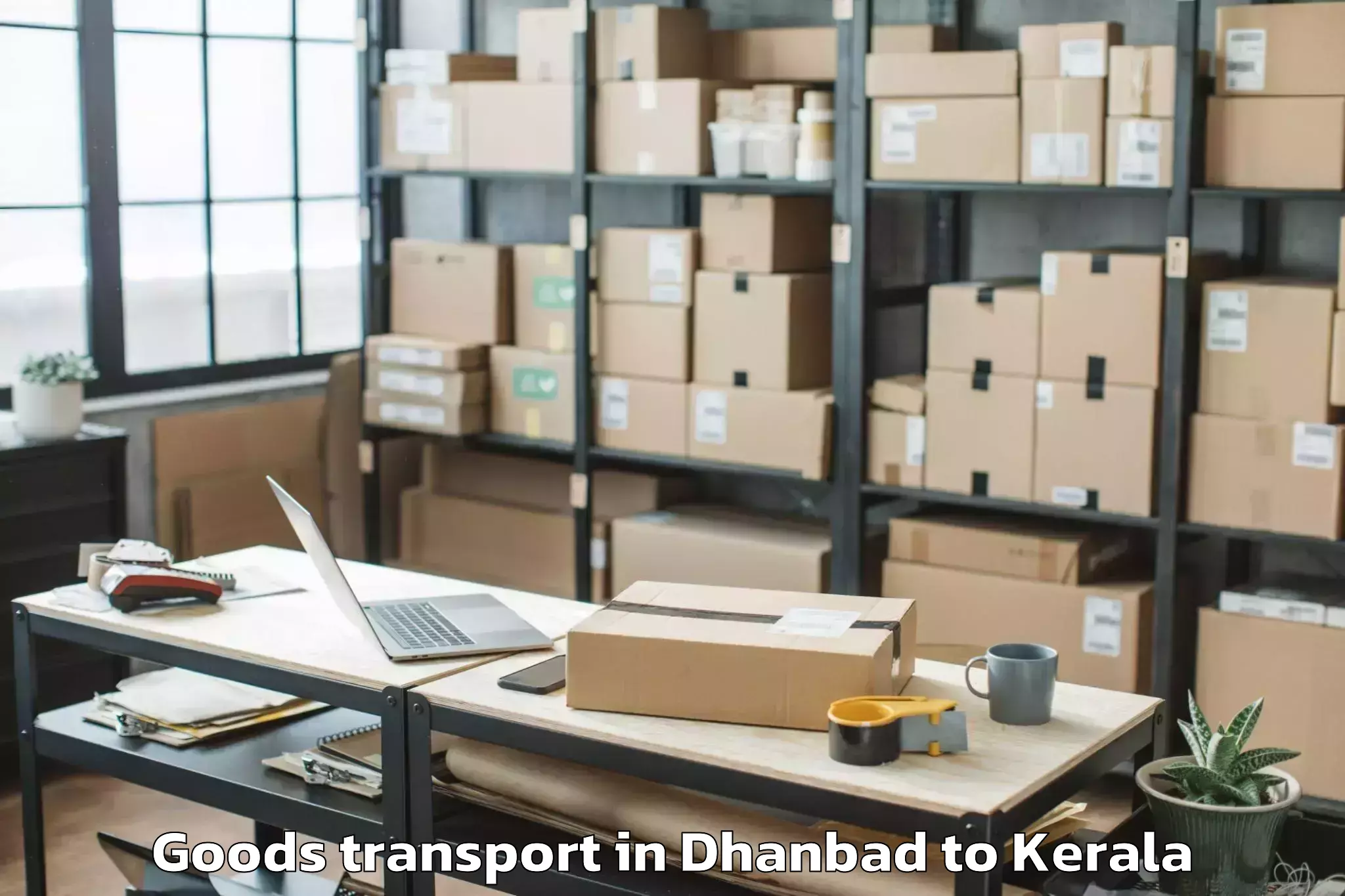 Book Dhanbad to Marayoor Goods Transport